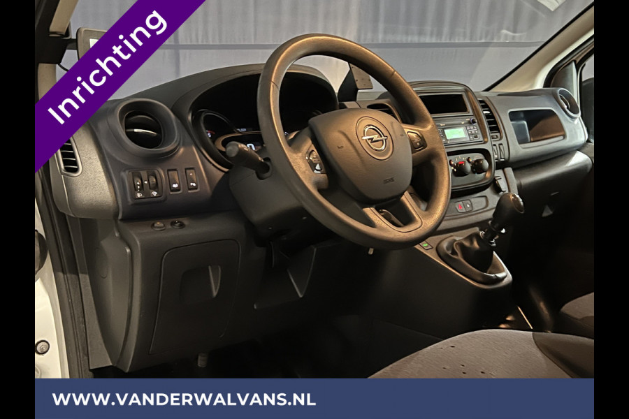 Opel Vivaro 1.6 CDTI 126pk L2H1 inrichting Euro6 Airco | Omvormer | Cruisecontrol | Trekhaak parkeersensoren, achterklep, camera, bijrijdersbank