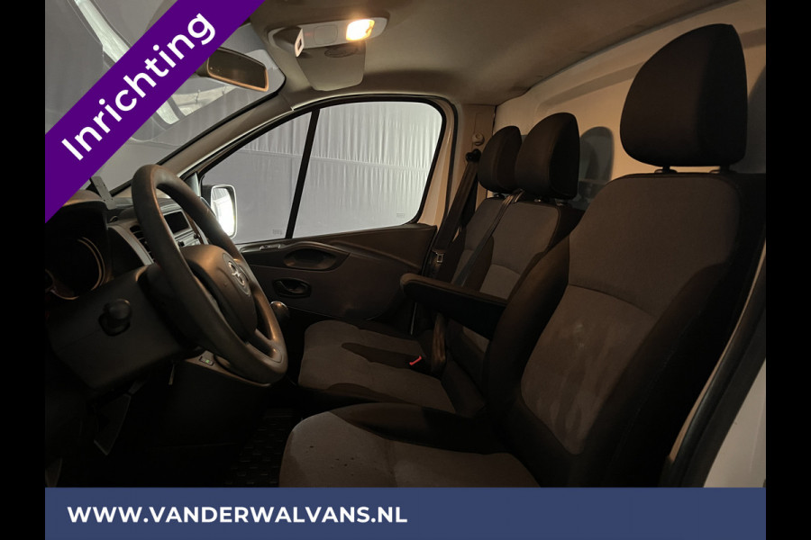 Opel Vivaro 1.6 CDTI 126pk L2H1 inrichting Euro6 Airco | Omvormer | Cruisecontrol | Trekhaak parkeersensoren, achterklep, camera, bijrijdersbank