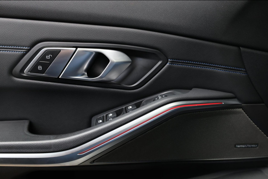 BMW 3 Serie 318i M-Sport LED/VIRTUAL/SFEER/PANO/HALF LEDER+S.VERWAMRING/20" LMV/CAM/CRUISE/ECC/12 MND GARANTIE!