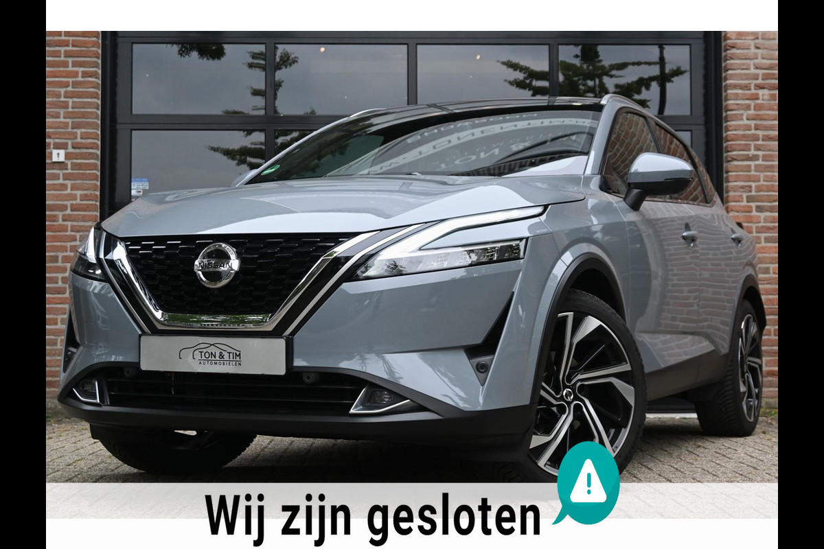 Nissan QASHQAI 1.3 MHEV Tekna+ Plus Pano Leder Trekhaak ProPilot '21 Nissan QASHQAI 1.3 MHEV Tekna+ Plus Pano Leder Trekhaak ProPilot '21