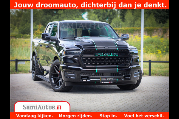 Dodge Ram 1500 Limited Night High Output 540HP 706Nm | Massage + Full Option | De Meest Luxe en Volle Pick-Up in zijn Klasse | Comfortabele Dubbele Cabine met Royale 5 Zitplaatsen | BPM vrij | Nu Leverbaar uit Voorraad | Voorraad Nr 2320 - 5138