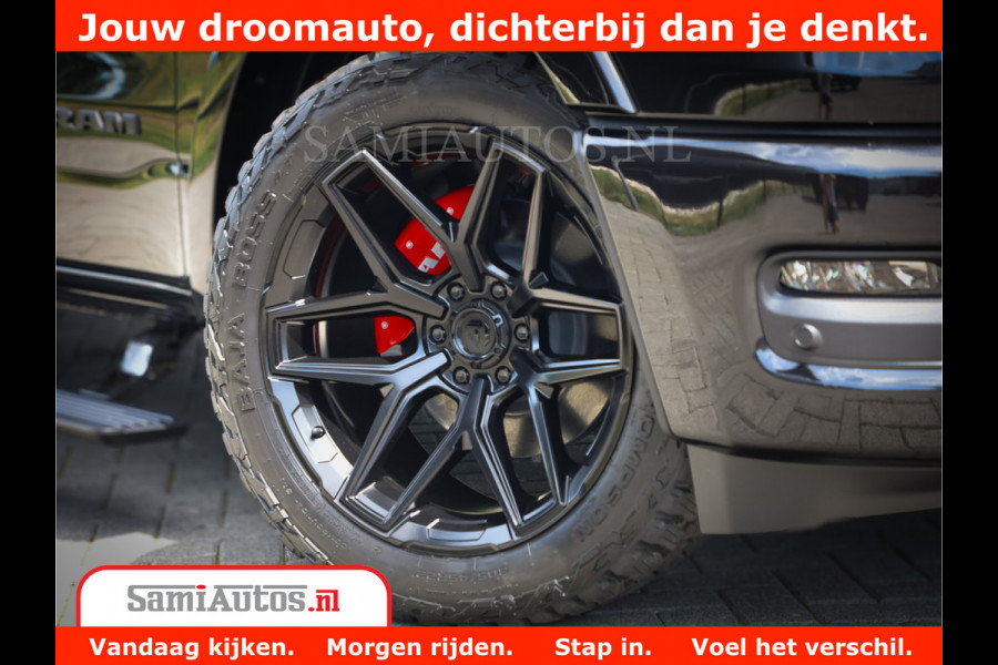 Dodge Ram 1500 Limited Night High Output 540HP 706Nm | Massage + Full Option | De Meest Luxe en Volle Pick-Up in zijn Klasse | Comfortabele Dubbele Cabine met Royale 5 Zitplaatsen | BPM vrij | Nu Leverbaar uit Voorraad | Voorraad Nr 2320 - 5138