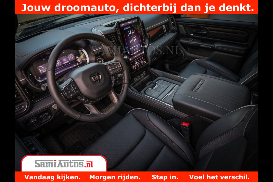 Dodge Ram 1500 Limited Night High Output 540HP 706Nm | Massage + Full Option | De Meest Luxe en Volle Pick-Up in zijn Klasse | Comfortabele Dubbele Cabine met Royale 5 Zitplaatsen | BPM vrij | Nu Leverbaar uit Voorraad | Voorraad Nr 2320 - 5138
