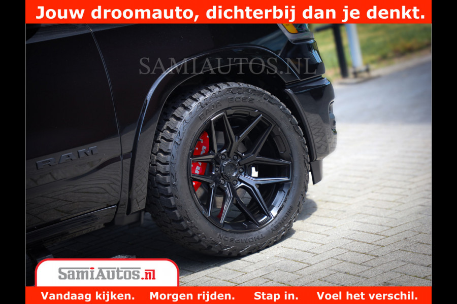 Dodge Ram 1500 Limited Night High Output 540HP 706Nm | Massage + Full Option | De Meest Luxe en Volle Pick-Up in zijn Klasse | Comfortabele Dubbele Cabine met Royale 5 Zitplaatsen | BPM vrij | Nu Leverbaar uit Voorraad | Voorraad Nr 2320 - 5138