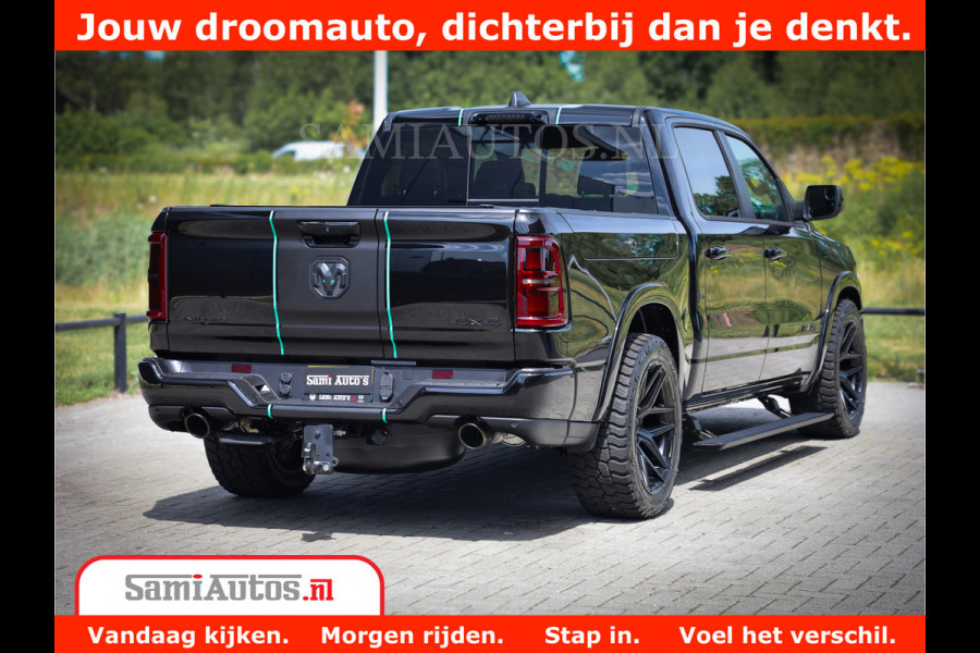 Dodge Ram 1500 Limited Night High Output 540HP 706Nm | Massage + Full Option | De Meest Luxe en Volle Pick-Up in zijn Klasse | Comfortabele Dubbele Cabine met Royale 5 Zitplaatsen | BPM vrij | Nu Leverbaar uit Voorraad | Voorraad Nr 2320 - 5138