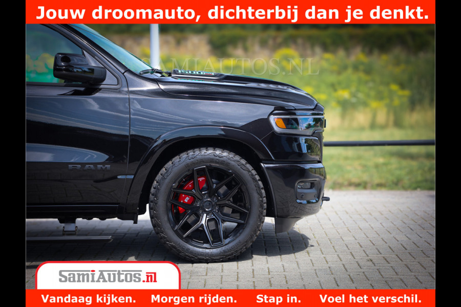 Dodge Ram 1500 Limited Night High Output 540HP 706Nm | Massage + Full Option | De Meest Luxe en Volle Pick-Up in zijn Klasse | Comfortabele Dubbele Cabine met Royale 5 Zitplaatsen | BPM vrij | Nu Leverbaar uit Voorraad | Voorraad Nr 2320 - 5138