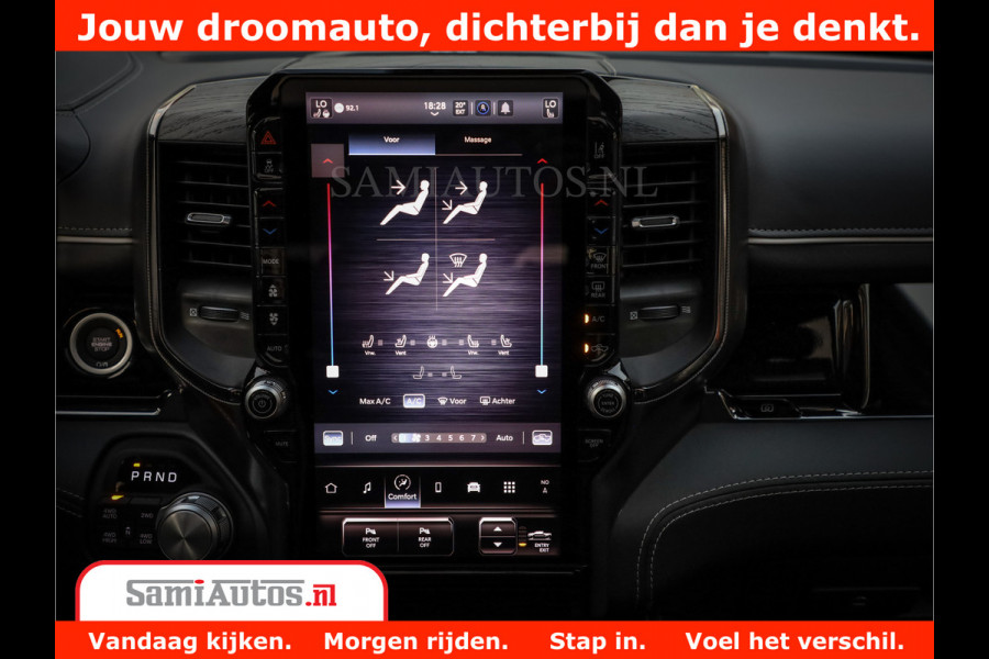 Dodge Ram 1500 Limited Night High Output 540HP 706Nm | Massage + Full Option | De Meest Luxe en Volle Pick-Up in zijn Klasse | Comfortabele Dubbele Cabine met Royale 5 Zitplaatsen | BPM vrij | Nu Leverbaar uit Voorraad | Voorraad Nr 2320 - 5138