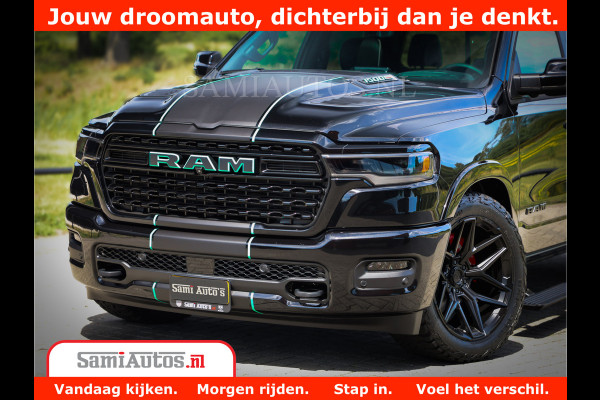Dodge Ram 1500 Limited Night High Output 540HP 706Nm | Massage + Full Option | De Meest Luxe en Volle Pick-Up in zijn Klasse | Comfortabele Dubbele Cabine met Royale 5 Zitplaatsen | BPM vrij | Nu Leverbaar uit Voorraad | Voorraad Nr 2320 - 5138