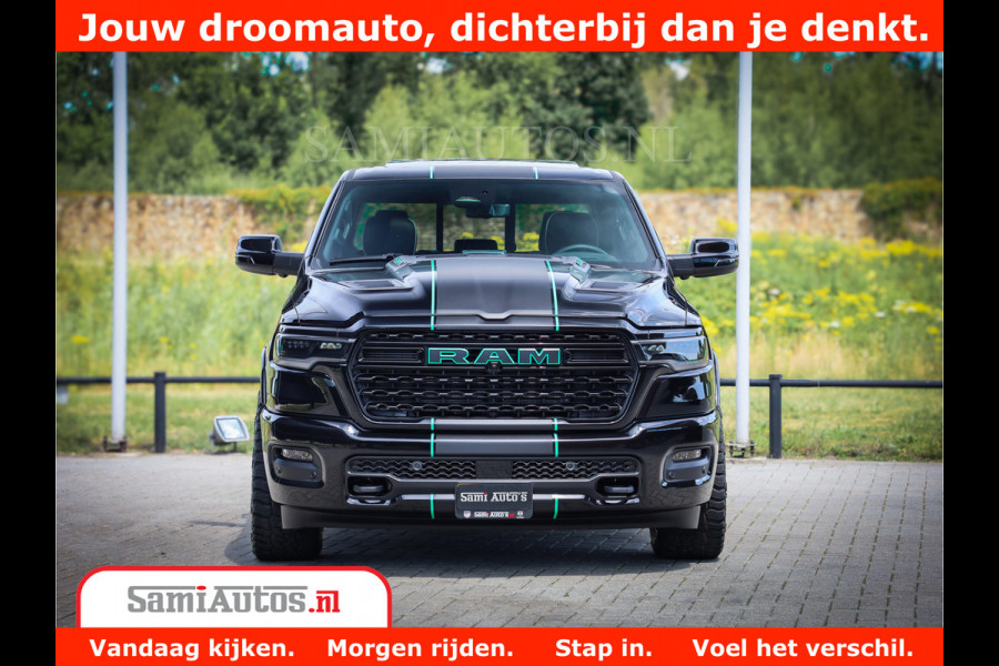 Dodge Ram 1500 Limited Night High Output 540HP 706Nm | Massage + Full Option | De Meest Luxe en Volle Pick-Up in zijn Klasse | Comfortabele Dubbele Cabine met Royale 5 Zitplaatsen | BPM vrij | Nu Leverbaar uit Voorraad | Voorraad Nr 2320 - 5138