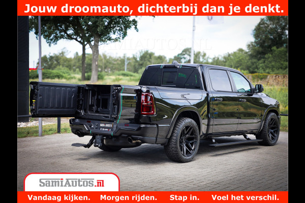 Dodge Ram 1500 Limited Night High Output 540HP 706Nm | Massage + Full Option | De Meest Luxe en Volle Pick-Up in zijn Klasse | Comfortabele Dubbele Cabine met Royale 5 Zitplaatsen | BPM vrij | Nu Leverbaar uit Voorraad | Voorraad Nr 2320 - 5138