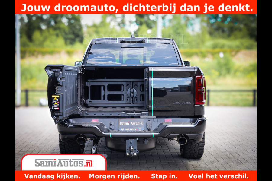 Dodge Ram 1500 Limited Night High Output 540HP 706Nm | Massage + Full Option | De Meest Luxe en Volle Pick-Up in zijn Klasse | Comfortabele Dubbele Cabine met Royale 5 Zitplaatsen | BPM vrij | Nu Leverbaar uit Voorraad | Voorraad Nr 2320 - 5138