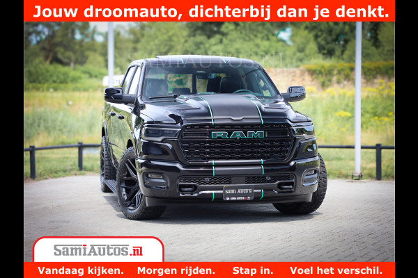 Dodge Ram 1500 Limited Night High Output 540HP 706Nm | Massage + Full Option | De Meest Luxe en Volle Pick-Up in zijn Klasse | Comfortabele Dubbele Cabine met Royale 5 Zitplaatsen | BPM vrij | Nu Leverbaar uit Voorraad | Voorraad Nr 2320 - 5138