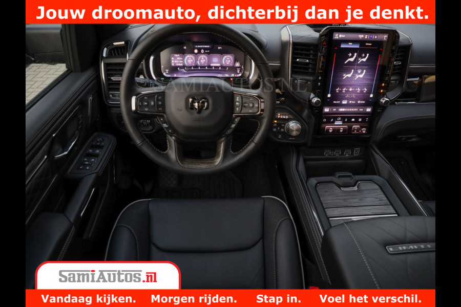 Dodge Ram 1500 Limited Night High Output 540HP 706Nm | Massage + Full Option | De Meest Luxe en Volle Pick-Up in zijn Klasse | Comfortabele Dubbele Cabine met Royale 5 Zitplaatsen | BPM vrij | Nu Leverbaar uit Voorraad | Voorraad Nr 2320 - 5138