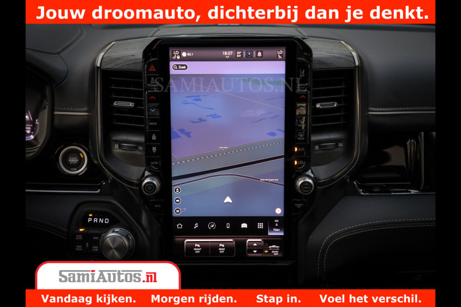 Dodge Ram 1500 Limited Night High Output 540HP 706Nm | Massage + Full Option | De Meest Luxe en Volle Pick-Up in zijn Klasse | Comfortabele Dubbele Cabine met Royale 5 Zitplaatsen | BPM vrij | Nu Leverbaar uit Voorraad | Voorraad Nr 2320 - 5138
