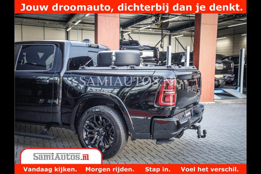 Dodge Ram 1500 Limited Night High Output 540HP 706Nm | Massage + Full Option | De Meest Luxe en Volle Pick-Up in zijn Klasse | Comfortabele Dubbele Cabine met Royale 5 Zitplaatsen | BPM vrij | Nu Leverbaar uit Voorraad | Voorraad Nr 2320 - 5138