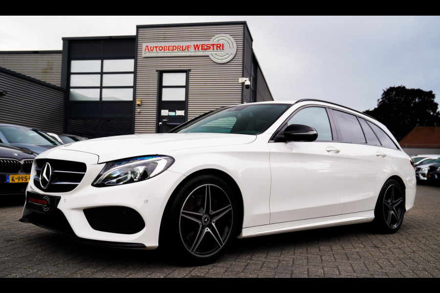 Mercedes-Benz C-Klasse Estate 350 e Business Solution AMG | Burmester Sound System | Luxe Leder | Stoelverwarming | Cruise control