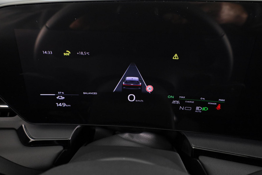 Audi Q6 e-tron Advanced edition e-tron perf 225kW/306pk 100Kwh Ha Tech Plus pakket, sportstoelen met leder, omgevingscamera's, adaptive cruisecontrol, verwarmbare voor en achterstoelen