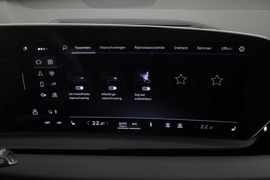 Audi Q6 e-tron Advanced edition e-tron perf 225kW/306pk 100Kwh Ha Tech Plus pakket, sportstoelen met leder, omgevingscamera's, adaptive cruisecontrol, verwarmbare voor en achterstoelen