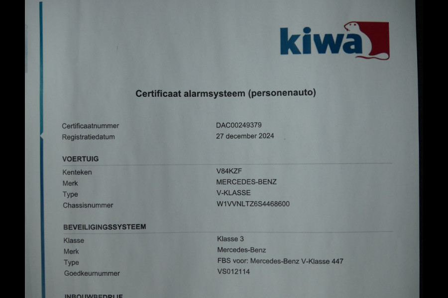 Mercedes-Benz V-Klasse 300D 4-Matic Extra Lang AMG Pakket Luchtvering Burmester