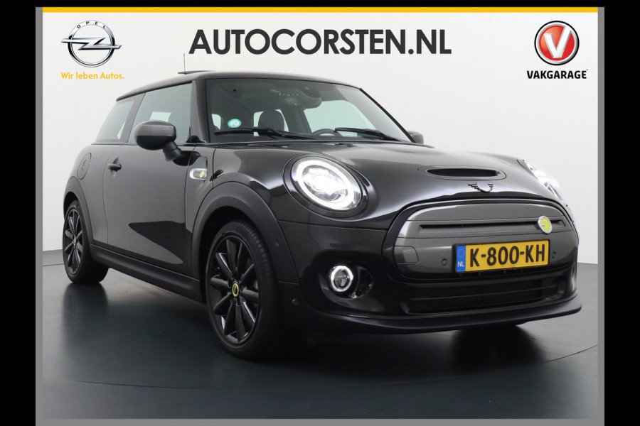MINI Mini Electric AUT-184pk Charged Leer Navi Camera Harman/Kardon Apple Carplay Adaptive Matrix LED koplampen en LED achterlichten met Union Jack Lmv 17" Isofix Regen-Lichtsensor 3 fase tot 11kw / 16A laden thuis ! 42.000 nieuw! Wegenbelasting slechts 16Euro p/m