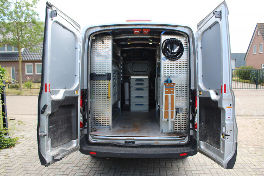 Ford Transit 350 2.0 TDCI 130PK Euro6 L2H2 RWD Trend Service bus /  Werkplaats Sortimo inrichting