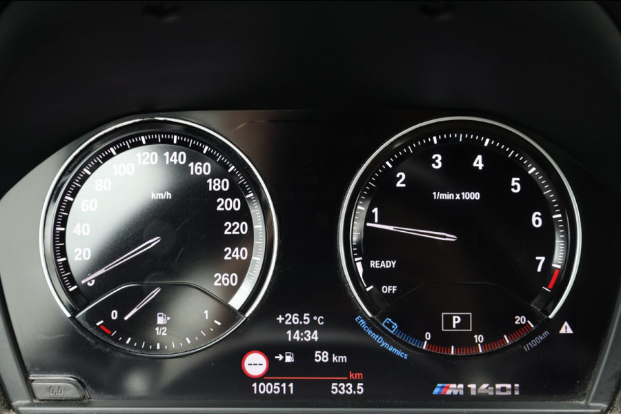 BMW 1-serie M140i Special Edition LED/SCHUIFDAK/ALCANTARA+S.VERWARMING/LMV/PDC/CRUISE/ECC/12 MND GARANTIE!