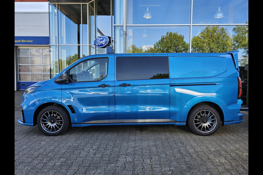 Ford Transit Custom 320 2.5 PHEV L2H1 MS-RT DC 233pk | | Dubbele Cabine | Dubbele zijschuifdeur | Inklapbare trekhaak | Navigatie systeem | Adaptieve LED koplampen met verblindingsvrij grootlicht | Bekleding zijwand en achterdeuren (volledig)
