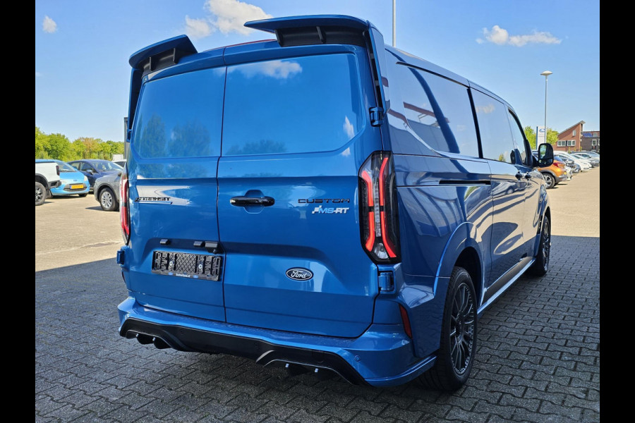 Ford Transit Custom 320 2.5 PHEV L2H1 MS-RT DC 233pk | | Dubbele Cabine | Dubbele zijschuifdeur | Inklapbare trekhaak | Navigatie systeem | Adaptieve LED koplampen met verblindingsvrij grootlicht | Bekleding zijwand en achterdeuren (volledig)
