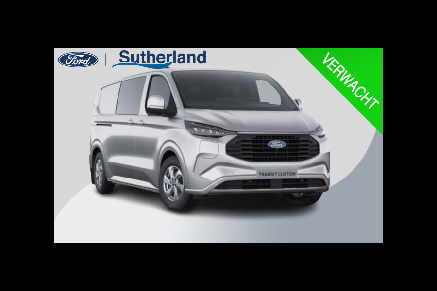 Ford Transit Custom 320 2.5 PHEV L2H1 Limited DC 233pk | Dubbele Cabine | Dubbele zijschuifdeur | 8-weg verstelbare verwarmbare passagiersstoel | Inklapbare trekhaak | 17 inch lichtmetalen velgen | Driver Assistance Pack Premium  | Verwarmbaar stuurwiel | Bekleding zijwand en achterdeuren (volledig) |  | PRIJS EX. BTW INCL. BPM