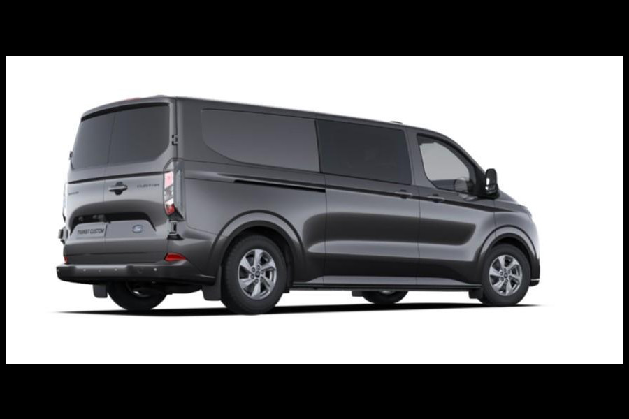 Ford Transit Custom 320 2.5 PHEV L2H1 Limited DC 233pk | Dubbele Cabine | Dubbele zijschuifdeur | 12-weg verstel- en verwarmbare AGR Stoelen | Inklapbare trekhaak | 17 inch lichtmetalen velgen | Driver Assistance Pack Premium  | Verwarmbaar stuurwiel | Bekleding zijwand en achterdeuren (volledig),