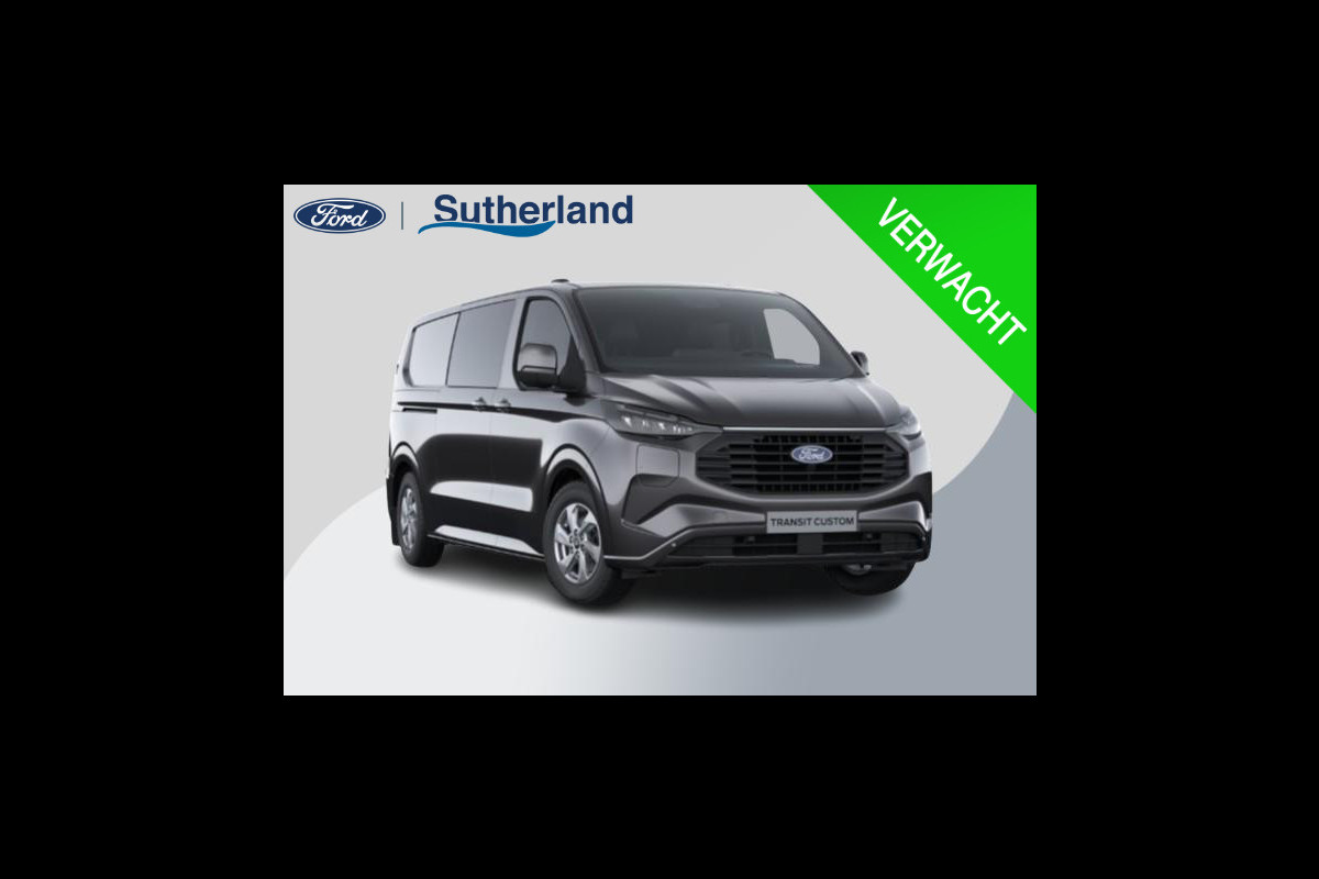 Ford Transit Custom 320 2.5 PHEV L2H1 Limited DC 233pk | Dubbele Cabine | Dubbele zijschuifdeur | 12-weg verstel- en verwarmbare AGR Stoelen | Inklapbare trekhaak | 17 inch lichtmetalen velgen | Driver Assistance Pack Premium | Verwarmbaar stuurwiel | Bekleding zijwand en achterdeuren (volledig), Ford Transit Custom 320 2.5 PHEV L2H1 Limited DC 233pk | Dubbele Cabine | Dubbele zijschuifdeur | 12-weg verstel- en verwarmbare AGR Stoelen | Inklapbare trekhaak | 17 inch lichtmetalen velgen | Driver Assistance Pack Premium | Verwarmbaar stuurwiel | Bekleding zijwand en achterdeuren (volledig),