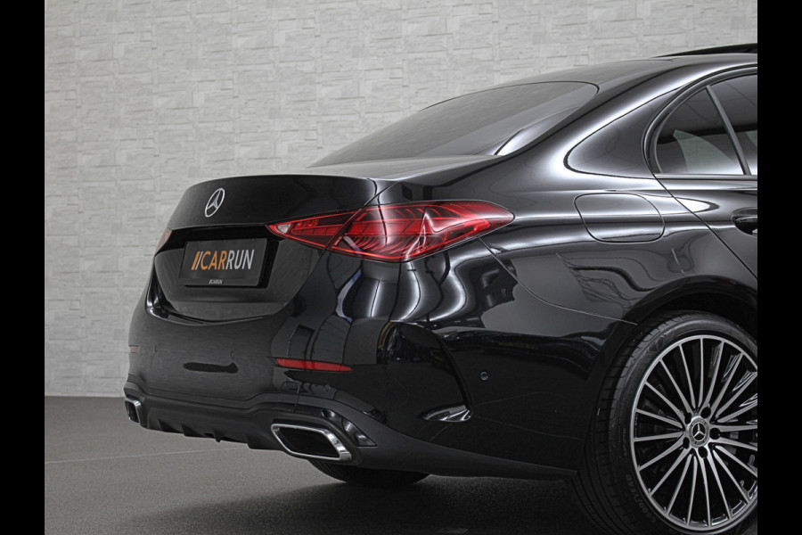 Mercedes-Benz C-Klasse 300 Benzine 4MATIC AMG-Line | 360 Camera | Panorama | ACC | 19'' | Digital-LED | Night-Pakket | Nw.pr; 100758,= | Memory | Trekhaak | Sfeerverlichting | Rij-Assistent Plus | Parfumering | Autom. Parkeren | Carplay | Draadloos Laden.