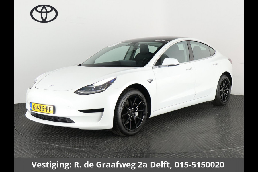 Tesla Model 3 Standard RWD Plus 60 kWh | ACCU 85% | 1e eigenaar | Navigatie | Panoramadak | Camera | Leder |