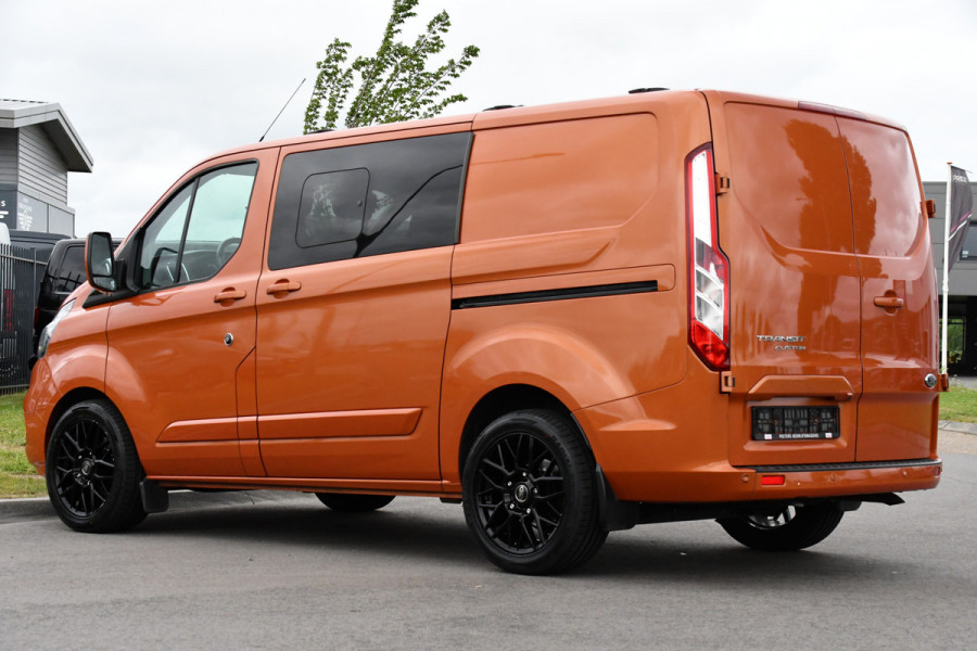 Ford Transit Custom 300 2.0 TDCI L1H1 Limited DC Raptor Edition Cruise, Camera, Carplay, 2 x Schuifdeur, Stoelverwarming, 170PK, Automaat, Uniek!