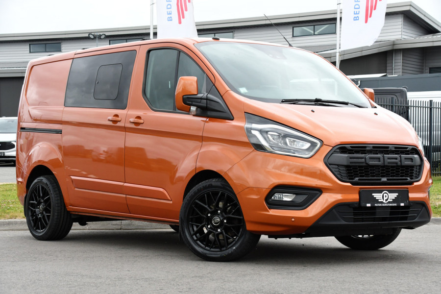 Ford Transit Custom 300 2.0 TDCI L1H1 Limited DC Raptor Edition Cruise, Camera, Carplay, 2 x Schuifdeur, Stoelverwarming, 170PK, Automaat, Uniek!