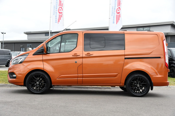 Ford Transit Custom 300 2.0 TDCI L1H1 Limited DC Raptor Edition Cruise, Camera, Carplay, 2 x Schuifdeur, Stoelverwarming, 170PK, Automaat, Uniek!