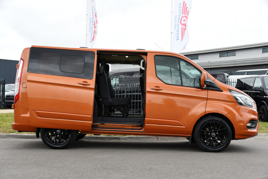 Ford Transit Custom 300 2.0 TDCI L1H1 Limited DC Raptor Edition Cruise, Camera, Carplay, 2 x Schuifdeur, Stoelverwarming, 170PK, Automaat, Uniek!