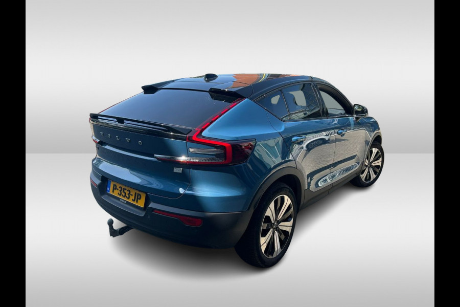 Volvo C40 Recharge Twin Intro Edition 78 kWh / Trekhaak / Panoramadak / 360Camera / 19'' / Interieurvoorverwarming / Harman Kardon / Keyless / Navigatie / Dodehoek / DAB / ACC / Stoelverwarming / Stuurverwarming / Warmtepomp