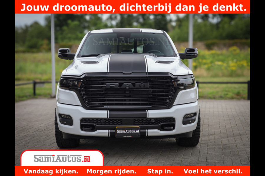 Dodge Ram 1500 Laramie Night | 420Pk 636 Nn | Extra Groot Scherm + Passagiers Scherm | Comfortabele Dubbele Cabine met Royale 5 Zitplaatsen | Nu Leverbaar uit Voorraad | Voorraad Nr 2223 - 5047