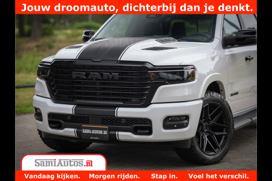 Dodge Ram 1500 Laramie Night | 420Pk 636 Nn | Extra Groot Scherm + Passagiers Scherm | Comfortabele Dubbele Cabine met Royale 5 Zitplaatsen | Nu Leverbaar uit Voorraad | Voorraad Nr 2223 - 5047
