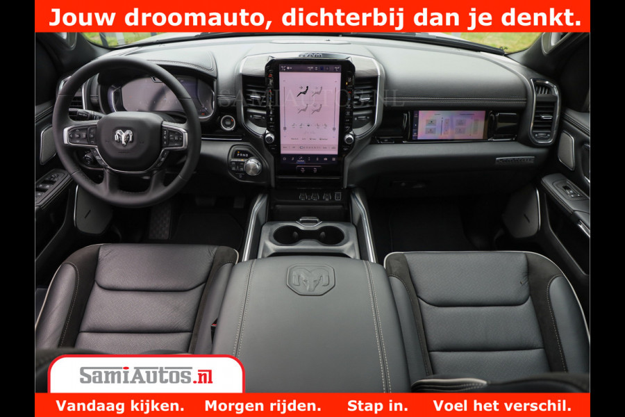 Dodge Ram 1500 Laramie Night | 420Pk 636 Nn | Extra Groot Scherm + Passagiers Scherm | Comfortabele Dubbele Cabine met Royale 5 Zitplaatsen | Nu Leverbaar uit Voorraad | Voorraad Nr 2223 - 5047