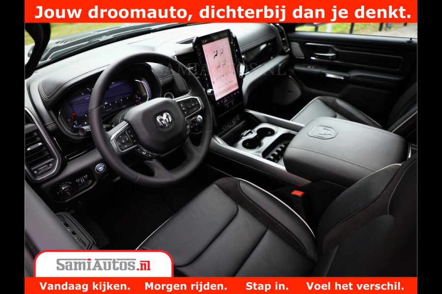 Dodge Ram 1500 Laramie Night | 420Pk 636 Nn | Extra Groot Scherm + Passagiers Scherm | Comfortabele Dubbele Cabine met Royale 5 Zitplaatsen | Nu Leverbaar uit Voorraad | Voorraad Nr 2223 - 5047