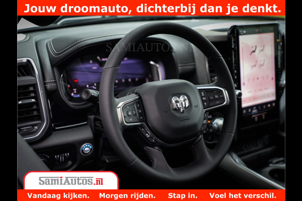 Dodge Ram 1500 Laramie Night | 420Pk 636 Nn | Extra Groot Scherm + Passagiers Scherm | Comfortabele Dubbele Cabine met Royale 5 Zitplaatsen | Nu Leverbaar uit Voorraad | Voorraad Nr 2223 - 5047