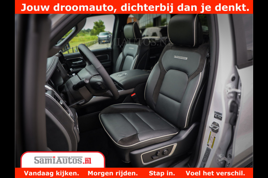 Dodge Ram 1500 Laramie Night | 420Pk 636 Nn | Extra Groot Scherm + Passagiers Scherm | Comfortabele Dubbele Cabine met Royale 5 Zitplaatsen | Nu Leverbaar uit Voorraad | Voorraad Nr 2223 - 5047