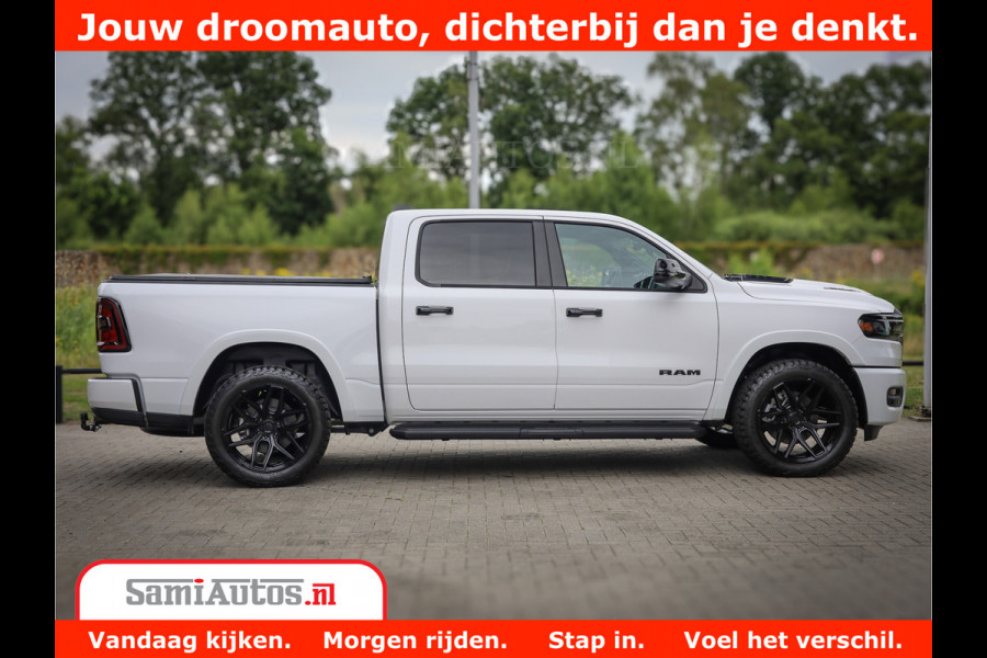 Dodge Ram 1500 Laramie Night | 420Pk 636 Nn | Extra Groot Scherm + Passagiers Scherm | Comfortabele Dubbele Cabine met Royale 5 Zitplaatsen | Nu Leverbaar uit Voorraad | Voorraad Nr 2223 - 5047