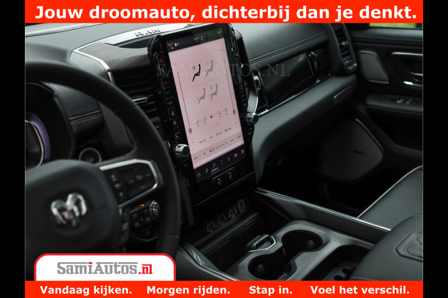 Dodge Ram 1500 Laramie Night | 420Pk 636 Nn | Extra Groot Scherm + Passagiers Scherm | Comfortabele Dubbele Cabine met Royale 5 Zitplaatsen | Nu Leverbaar uit Voorraad | Voorraad Nr 2223 - 5047