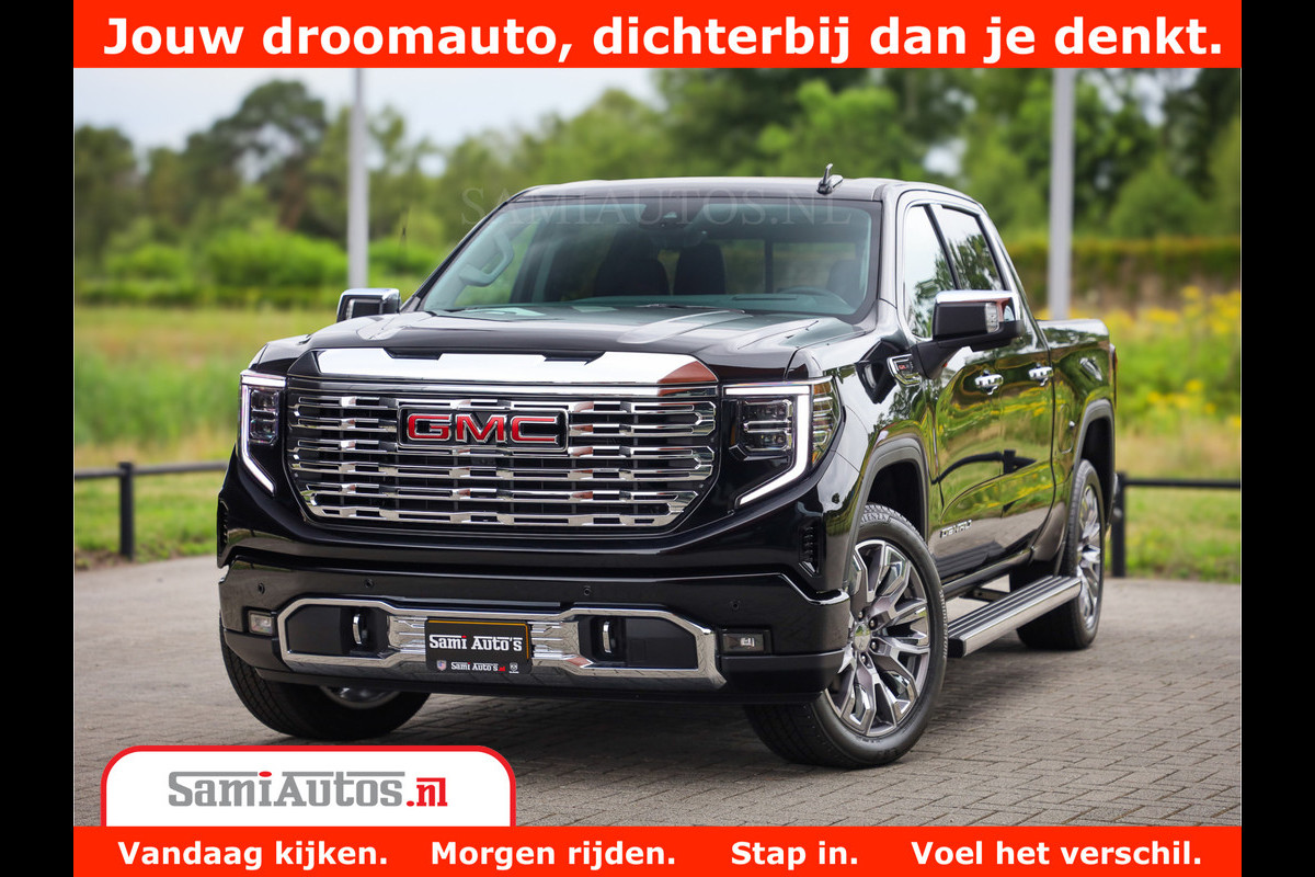 GMC Sierra DENALI | All-In Prijs | 6,2 V8 Full Option | De Meest Luxe Pick-Up in zijn Klasse | Comfortabele Dubbele Cabine met Royale 5 Zitplaatsen | BPM vrij | Nu Leverbaar uit Voorraad | Voorraad Nr 4420 GMC Sierra DENALI | All-In Prijs | 6,2 V8 Full Option | De Meest Luxe Pick-Up in zijn Klasse | Comfortabele Dubbele Cabine met Royale 5 Zitplaatsen | BPM vrij | Nu Leverbaar uit Voorraad | Voorraad Nr 4420