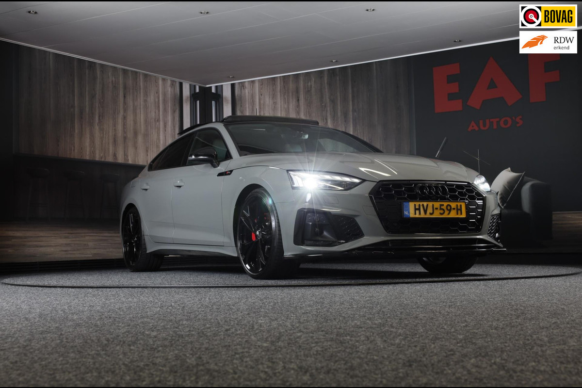 Audi A5 SPORTBACK 40 TFSI RS5 Look / RS Zetels / Digital Cockpit / Massage / Elek Stoelen / 360 Camera / Open Pano / Matrix / 20 I Audi A5 SPORTBACK 40 TFSI RS5 Look / RS Zetels / Digital Cockpit / Massage / Elek Stoelen / 360 Camera / Open Pano / Matrix / 20 I