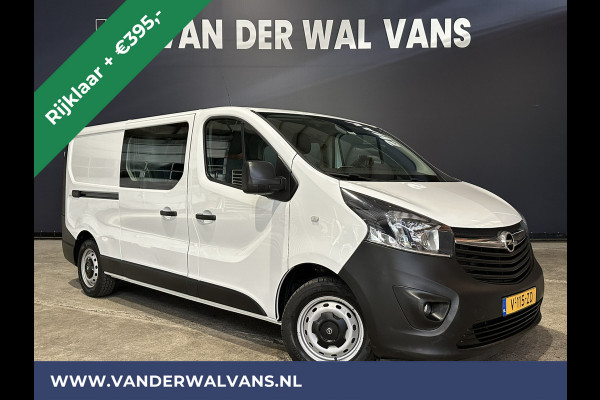 Opel Vivaro 1.6 CDTI 126pk L2H1 Dubbele Cabine Euro6 *Rijklaar Direct Rijden* Airco | 5-Zits | Camera | Navigatie | Trekhaak Cruisecontrol, Parkeersensoren