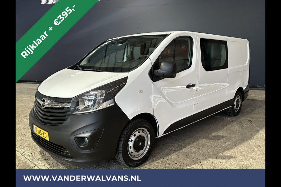 Opel Vivaro 1.6 CDTI 126pk L2H1 Dubbele Cabine Euro6 *Rijklaar Direct Rijden* Airco | 5-Zits | Camera | Navigatie | Trekhaak Cruisecontrol, Parkeersensoren